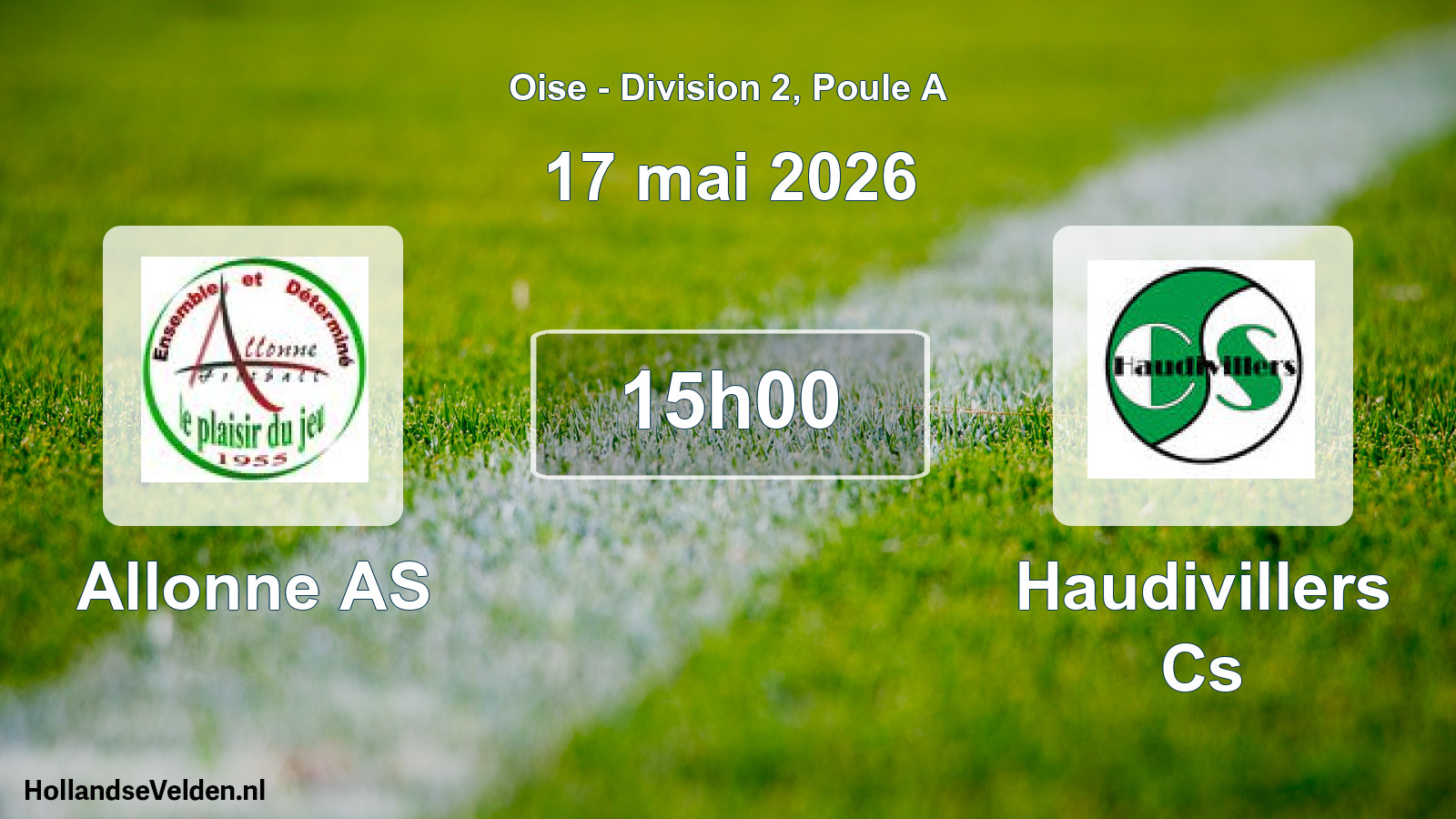 Match programmé: Allonne AS - Haudivillers Cs (17 mai 2026)