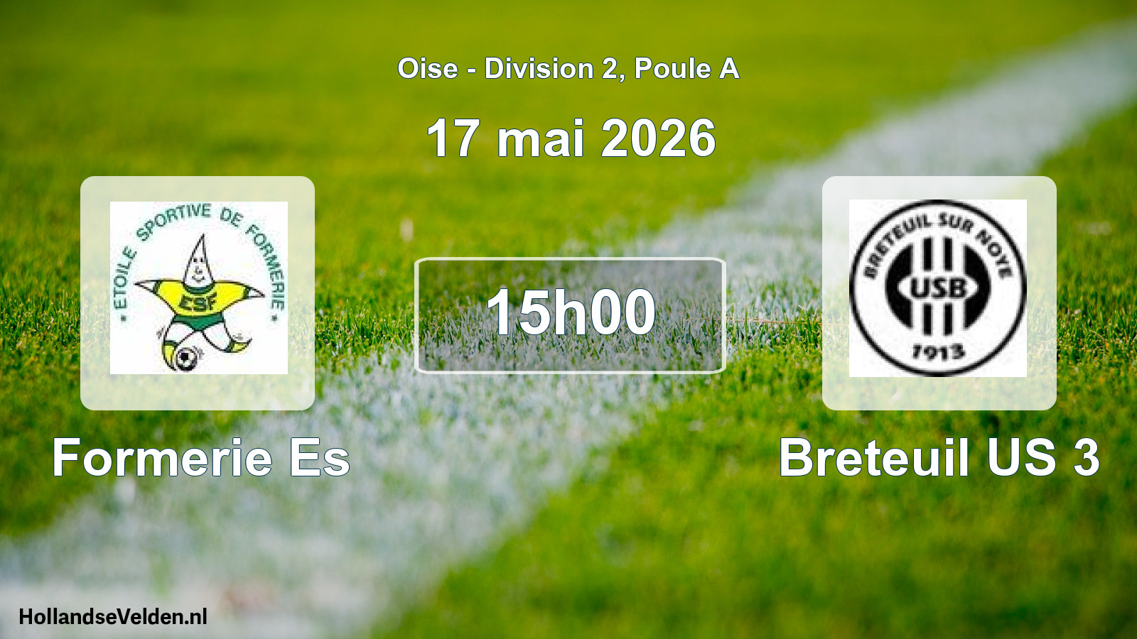 Match programmé: Formerie Es - Breteuil US 3 (17 mai 2026)