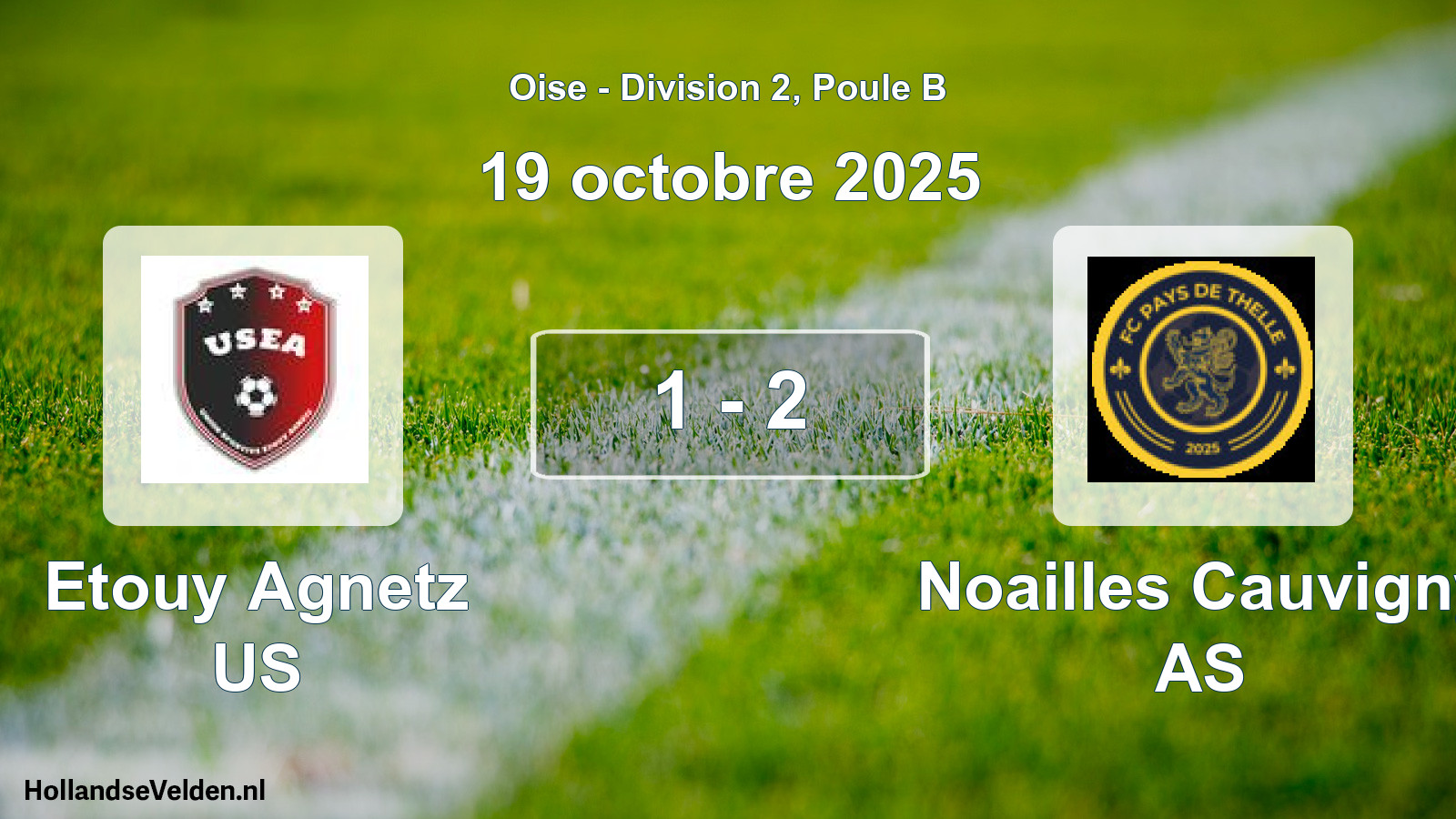 Match joué: Etouy Agnetz US - Noailles Cauvigny AS 1 - 2 (19 octobre 2025)