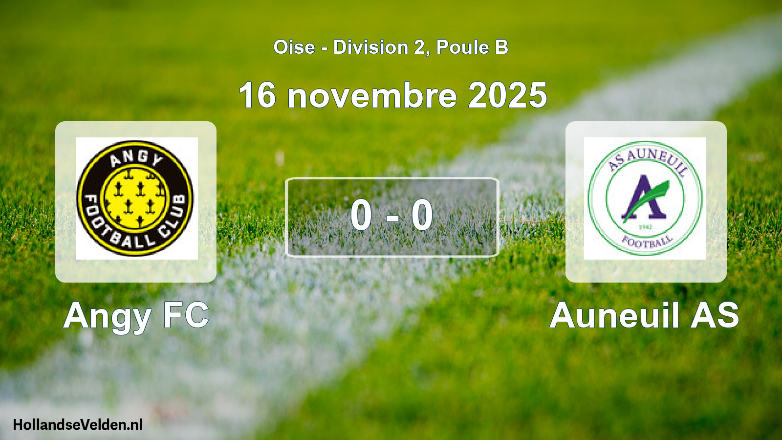Gespeelde wedstrijd: Angy FC - Auneuil AS 0 - 0 (16 november 2025)