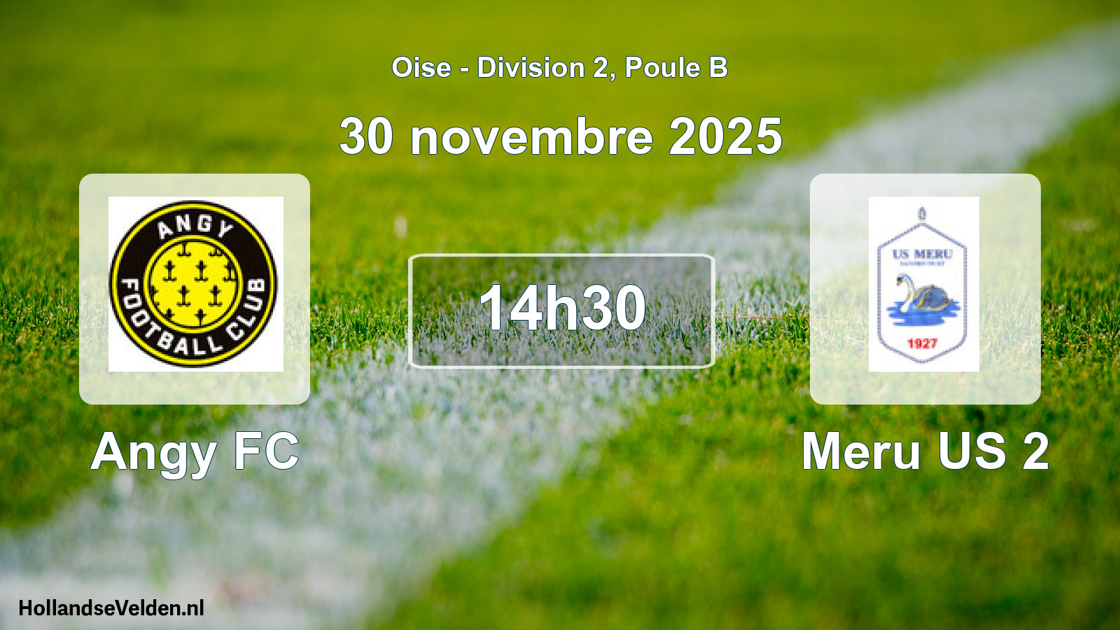 Scheduled Match: Angy FC - Meru US 2 (30 November 2025)