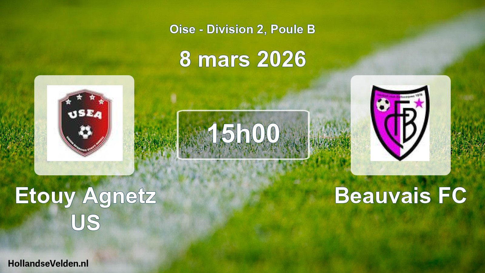 Geplande wedstrijd: Etouy Agnetz US - Beauvais FC (8 maart 2026)