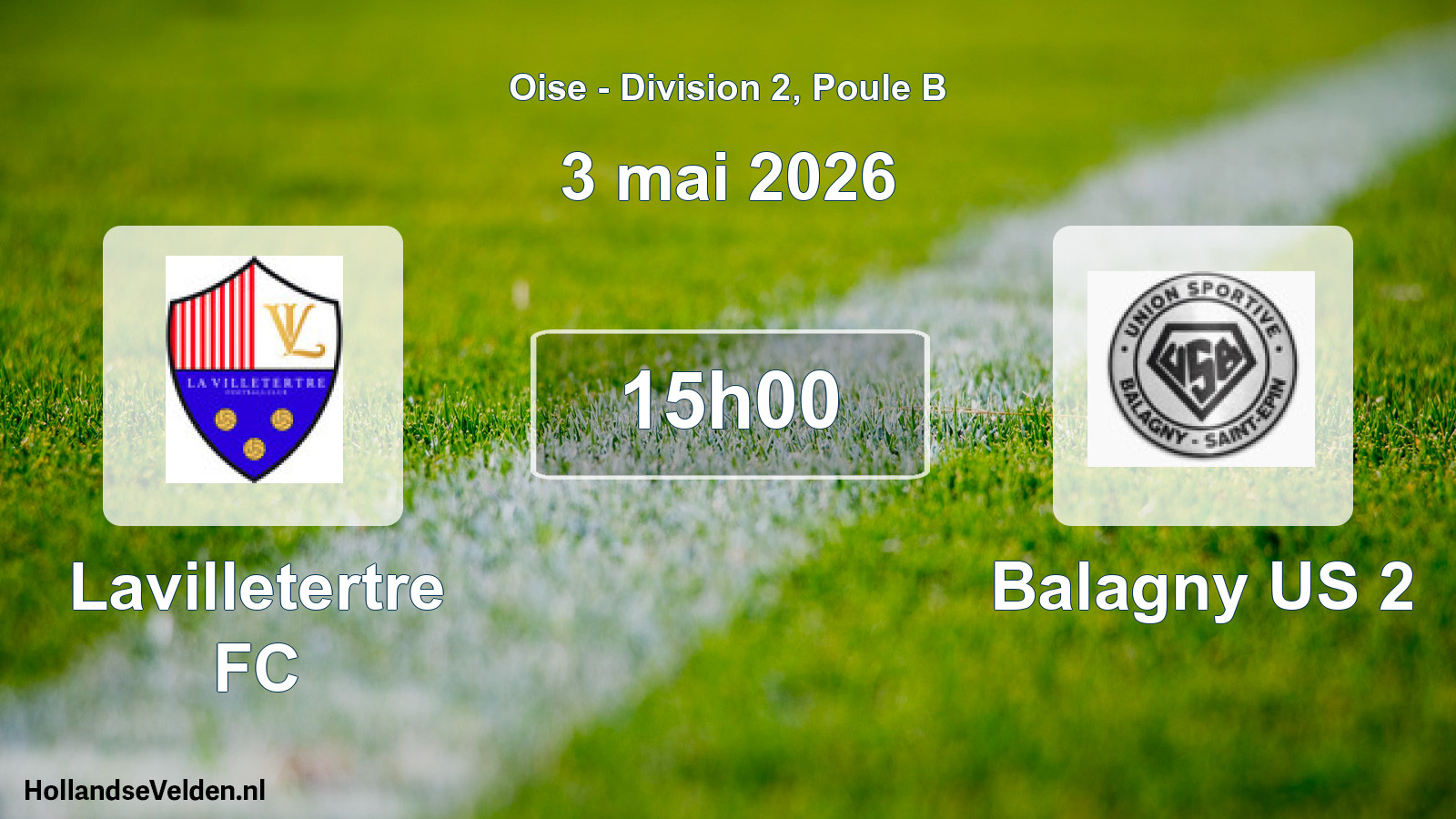 Geplande wedstrijd: Lavilletertre FC - Balagny US 2 (3 mei 2026)