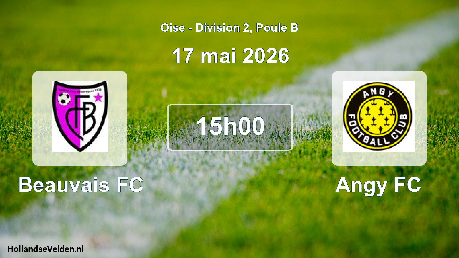 Geplande wedstrijd: Beauvais FC - Angy FC (17 mei 2026)