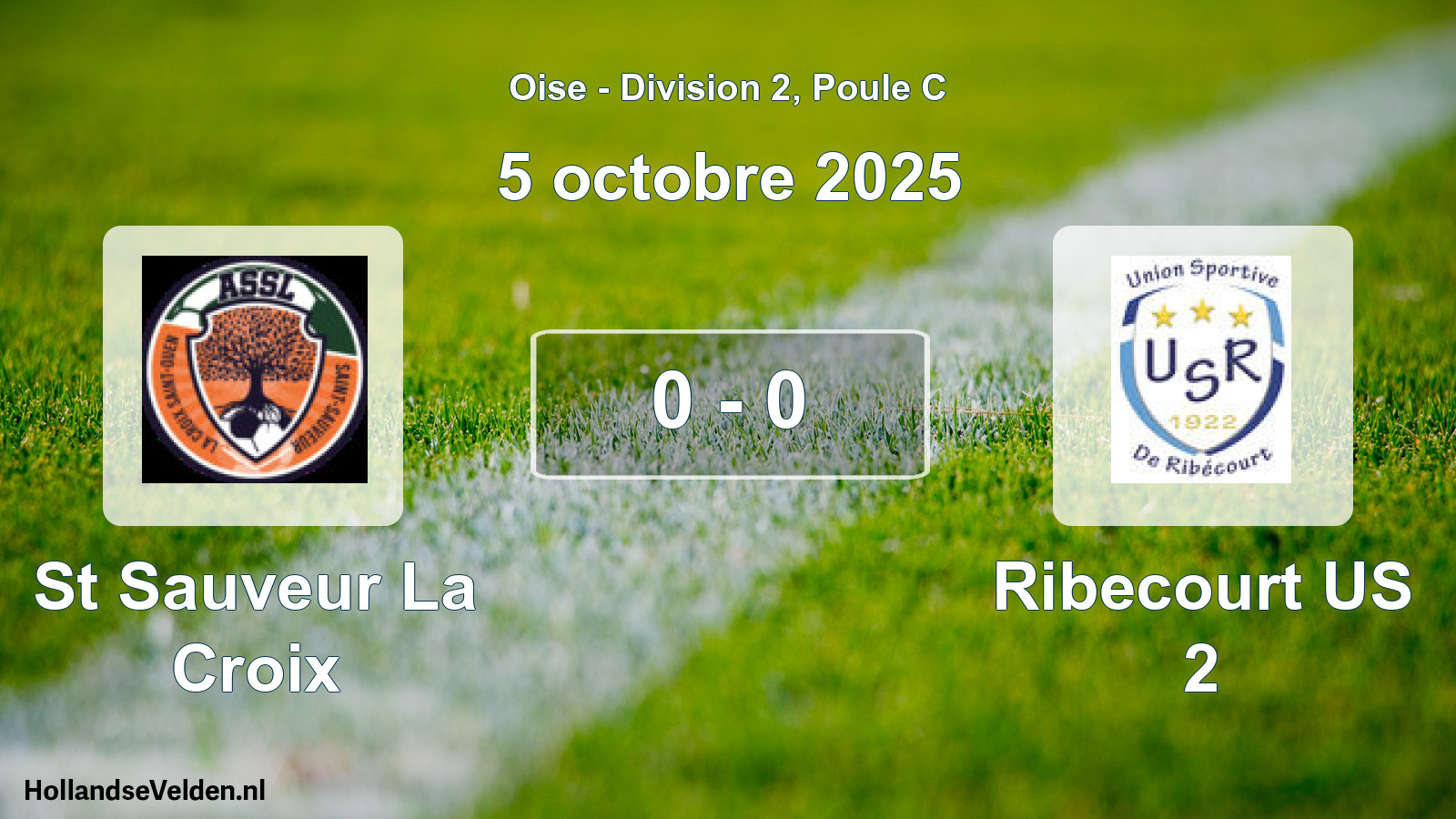Match joué: St Sauveur La Croix - Ribecourt US 2 0 - 0 (5 octobre 2025)