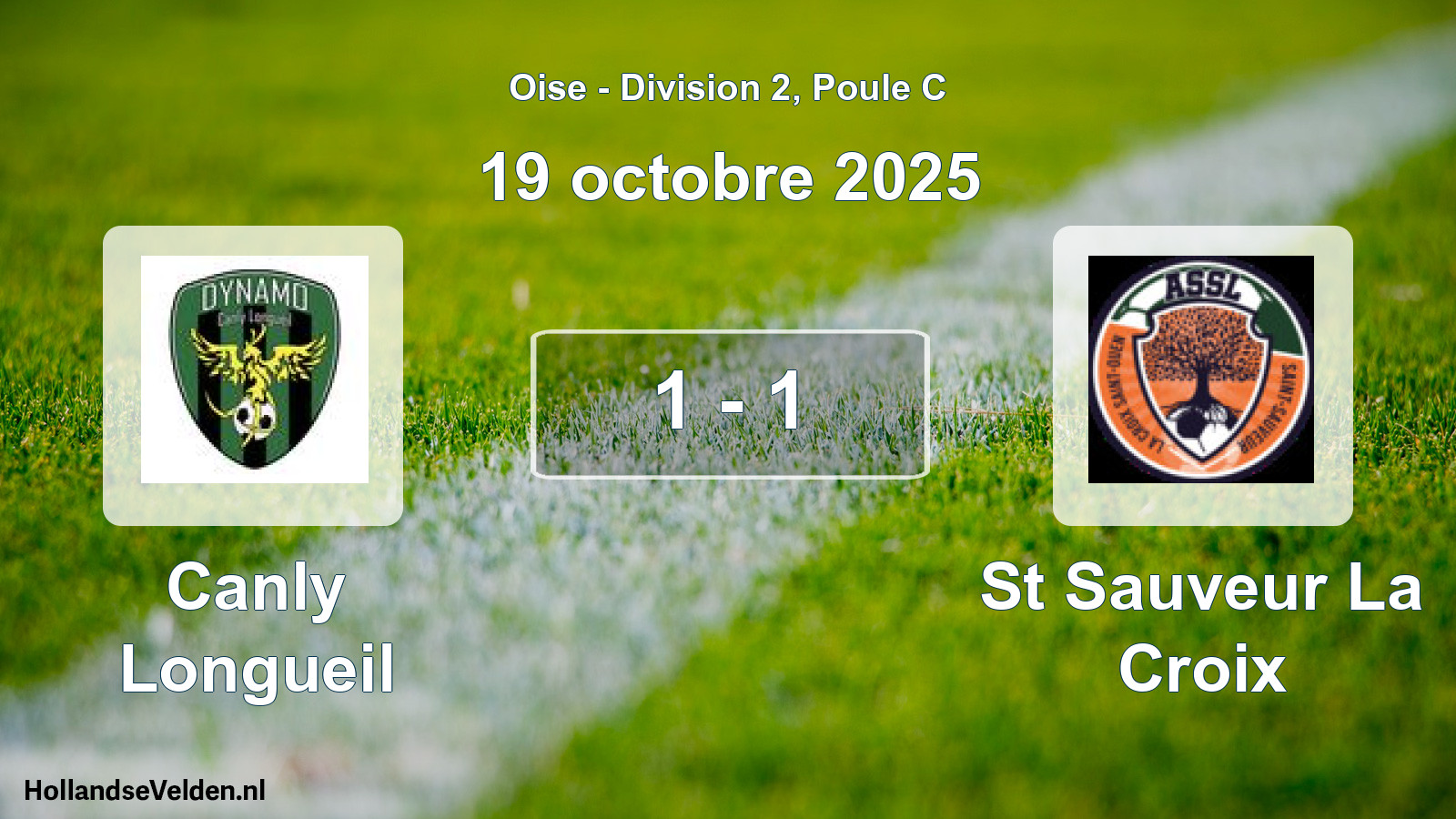 Match joué: Canly Longueil - St Sauveur La Croix 1 - 1 (19 octobre 2025)