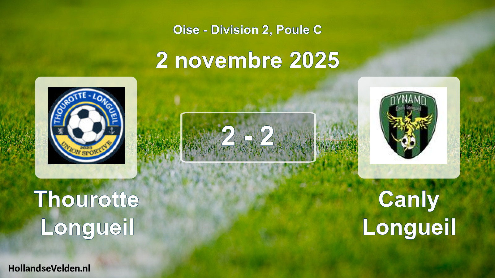 Match joué: Thourotte Longueil - Canly Longueil 2 - 2 (2 novembre 2025)
