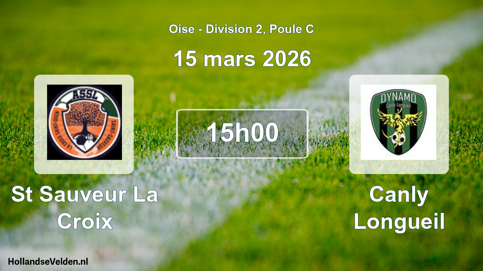 Geplande wedstrijd: St Sauveur La Croix - Canly Longueil (15 maart 2026)