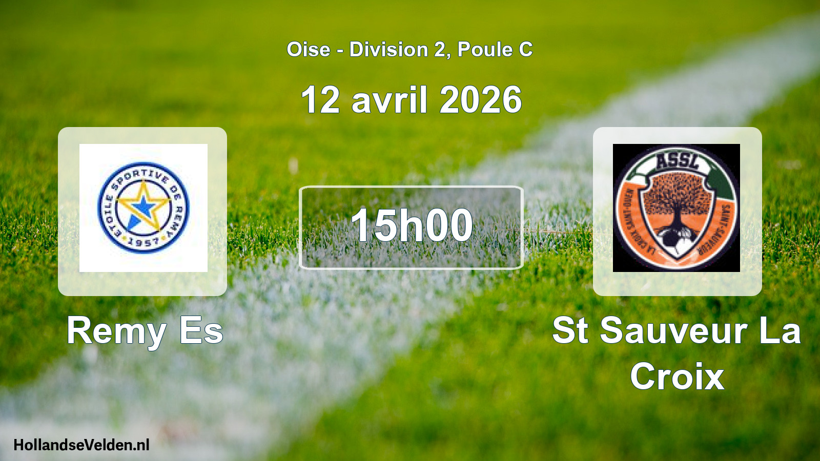 Match programmé: Remy Es - St Sauveur La Croix (12 avril 2026)