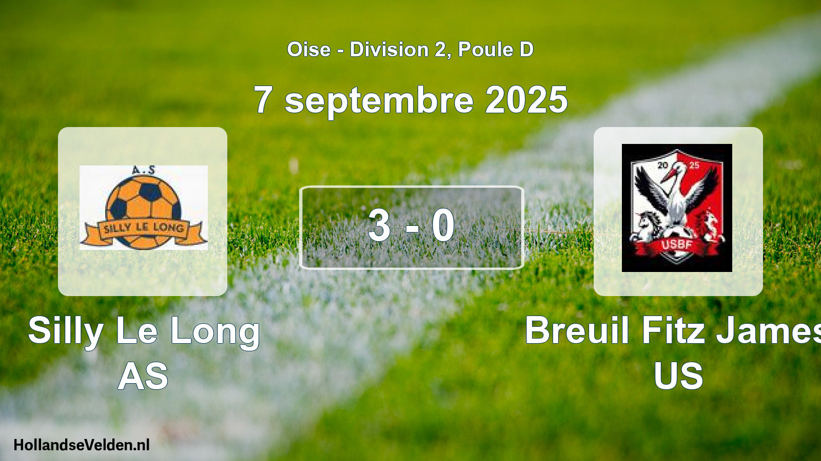 Match joué: Silly Le Long AS - Breuil Fitz James US 3 - 0 (7 septembre 2025)