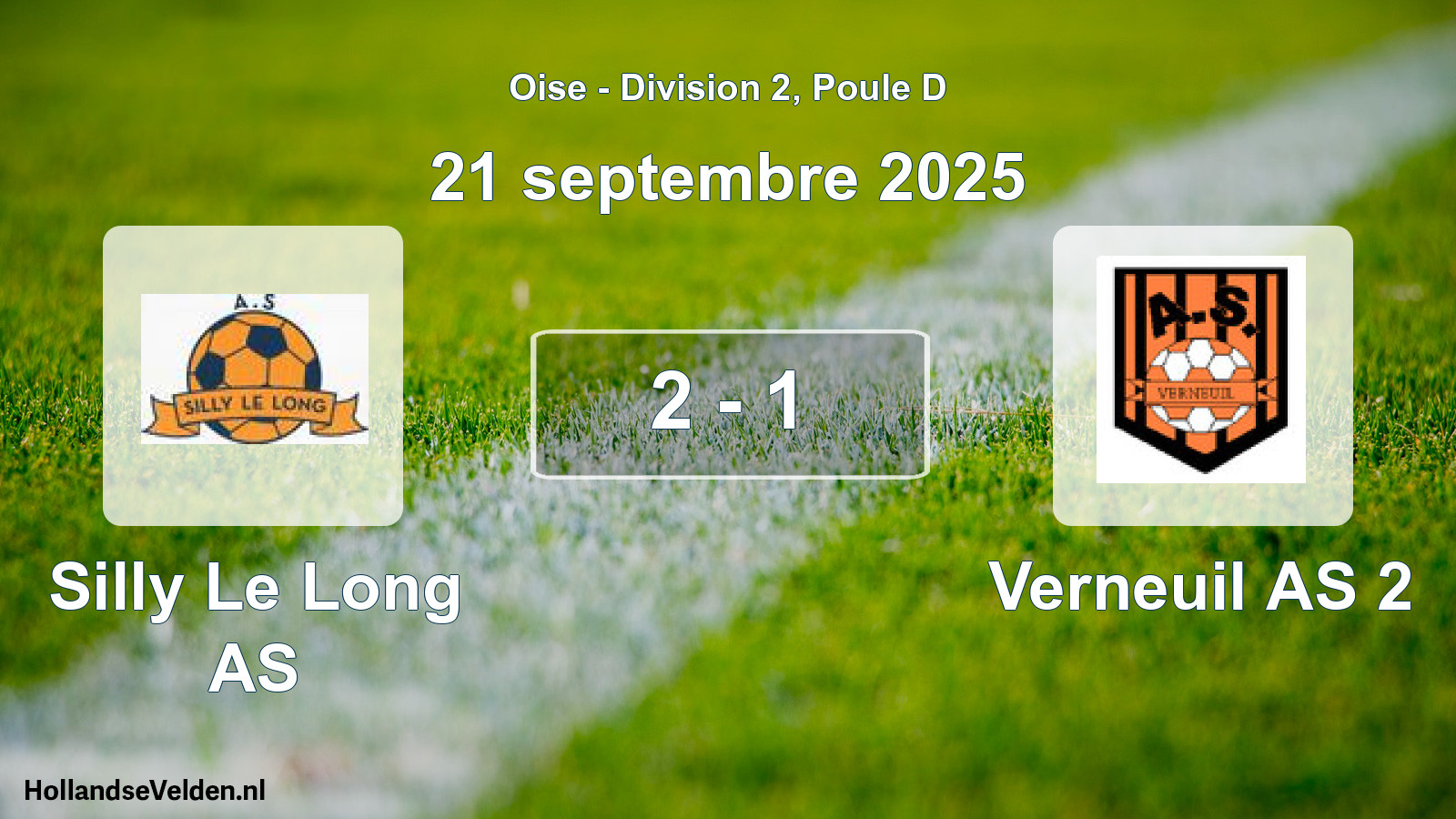 Total number of matches played: Silly Le Long AS - Verneuil AS 2 2 - 1 (21 September 2025)
