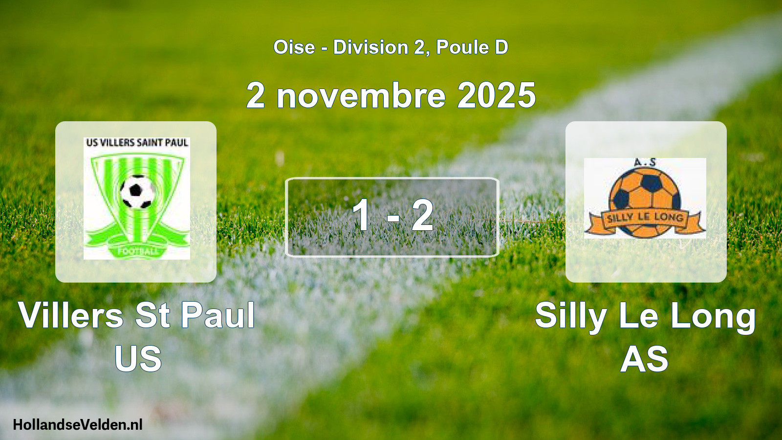 Gespeelde wedstrijd: Villers St Paul US - Silly Le Long AS 1 - 2 (2 november 2025)