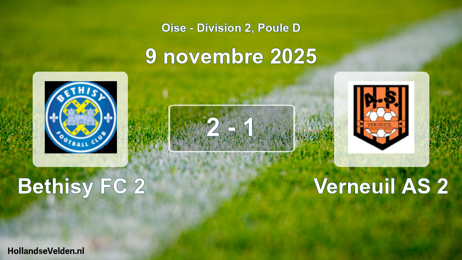 Gespeelde wedstrijd: Bethisy FC 2 - Verneuil AS 2 2 - 1 (9 november 2025)