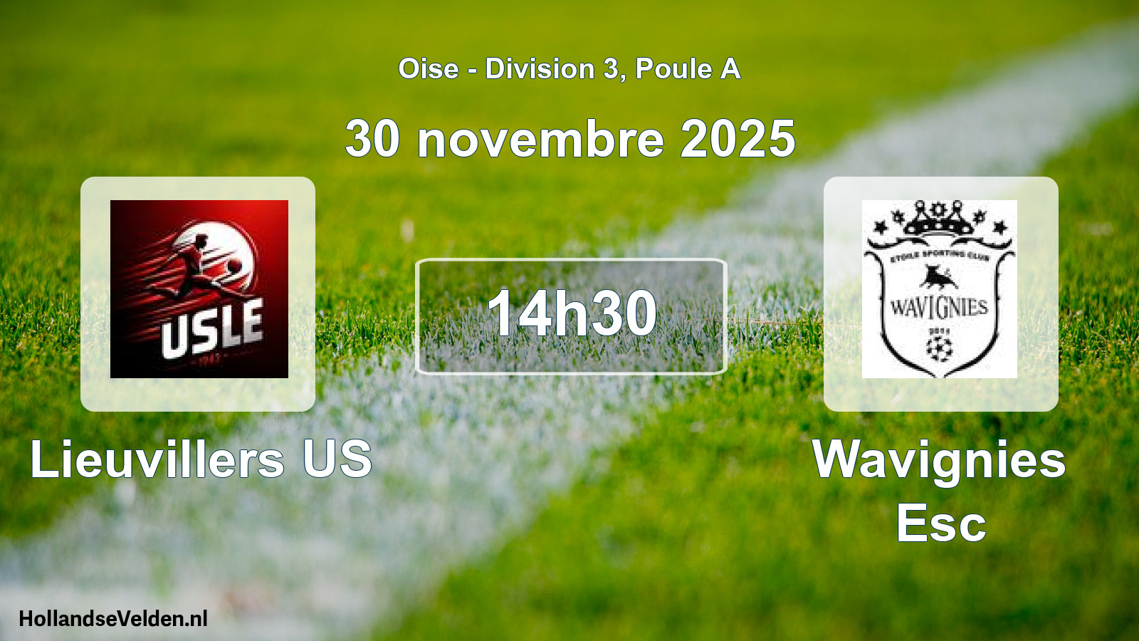 Scheduled Match: Lieuvillers US - Wavignies Esc (30 November 2025)