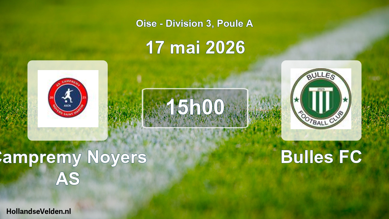 Geplande wedstrijd: Campremy Noyers AS - Bulles FC (17 mei 2026)