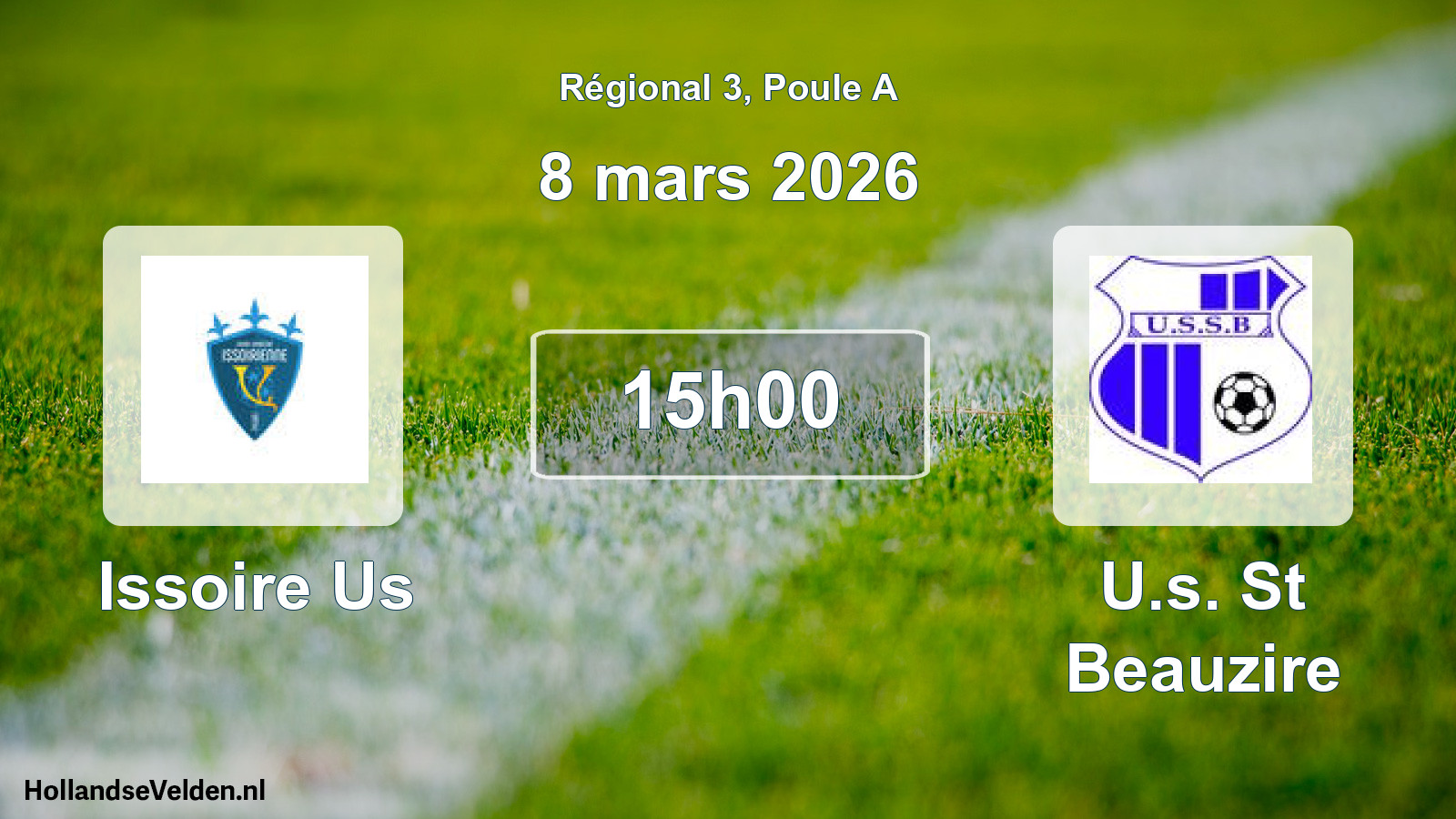Geplande wedstrijd: Issoire Us - U.s. St Beauzire (8 mars 2026)