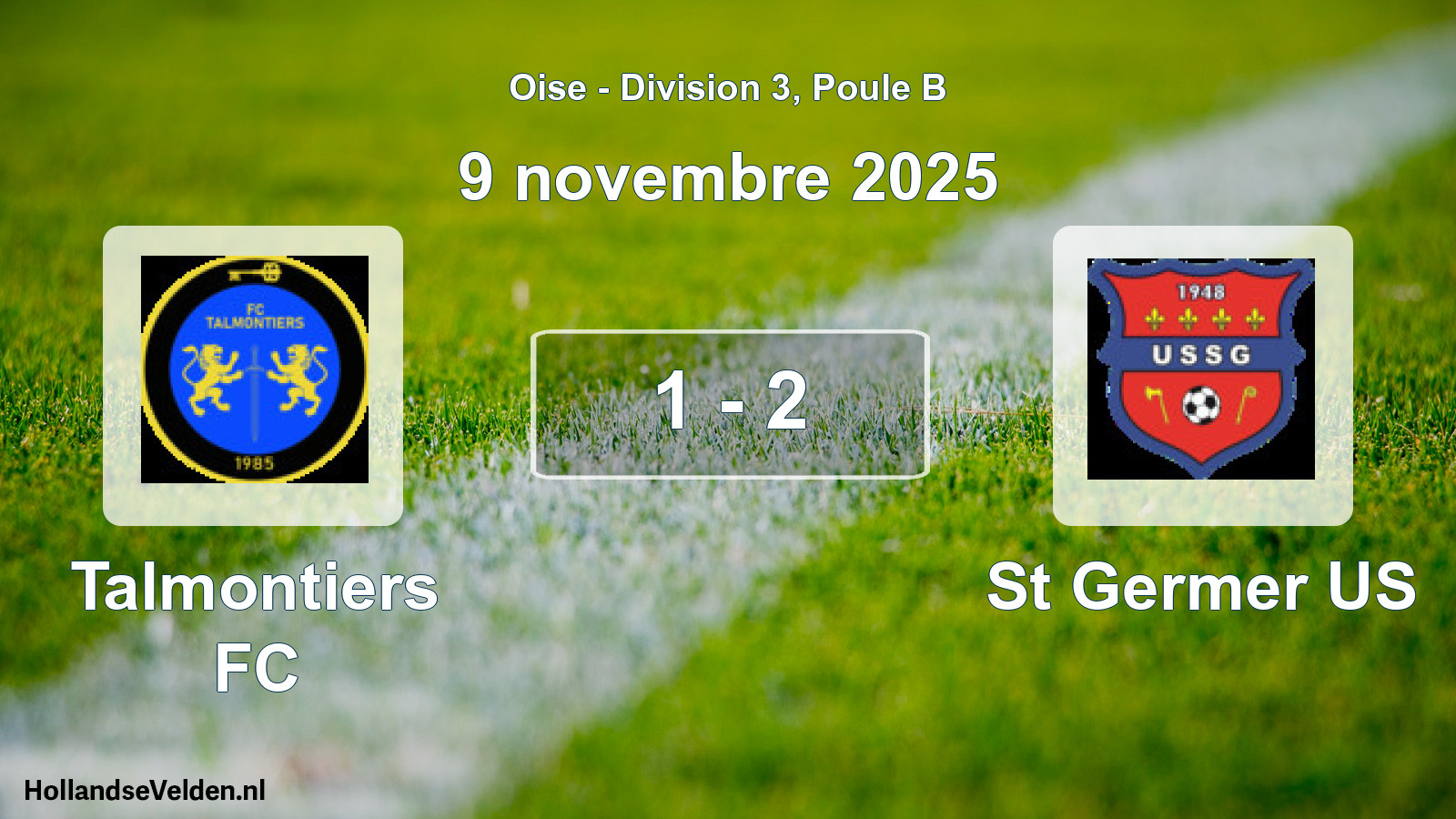 Match joué: Talmontiers FC - St Germer US 1 - 2 (9 novembre 2025)