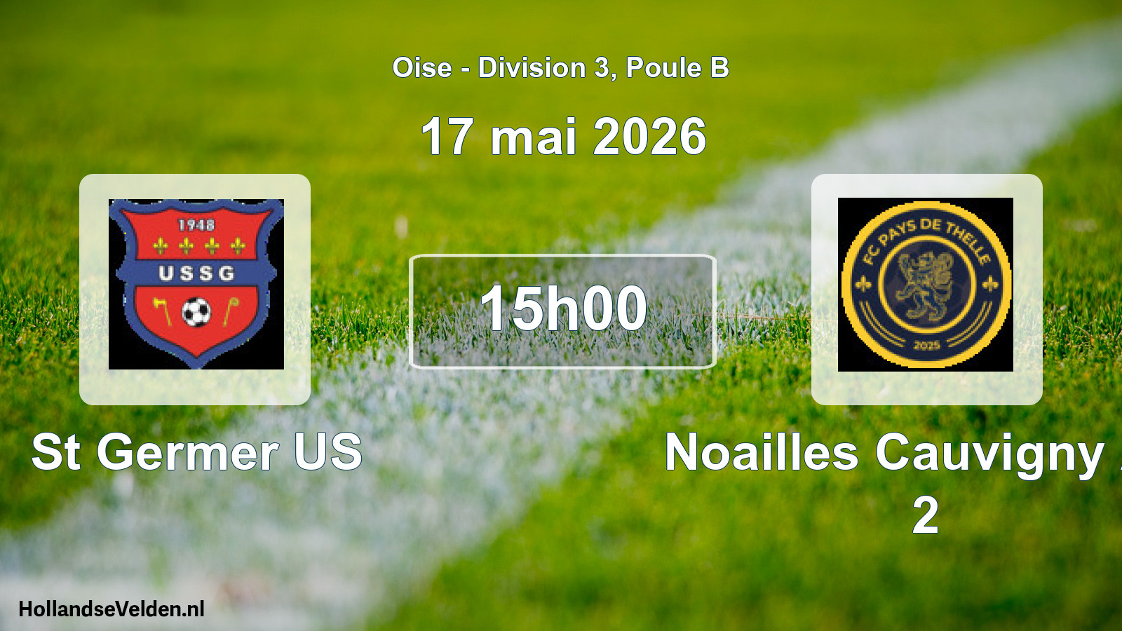 Match programmé: St Germer US - Noailles Cauvigny AS 2 (17 mai 2026)