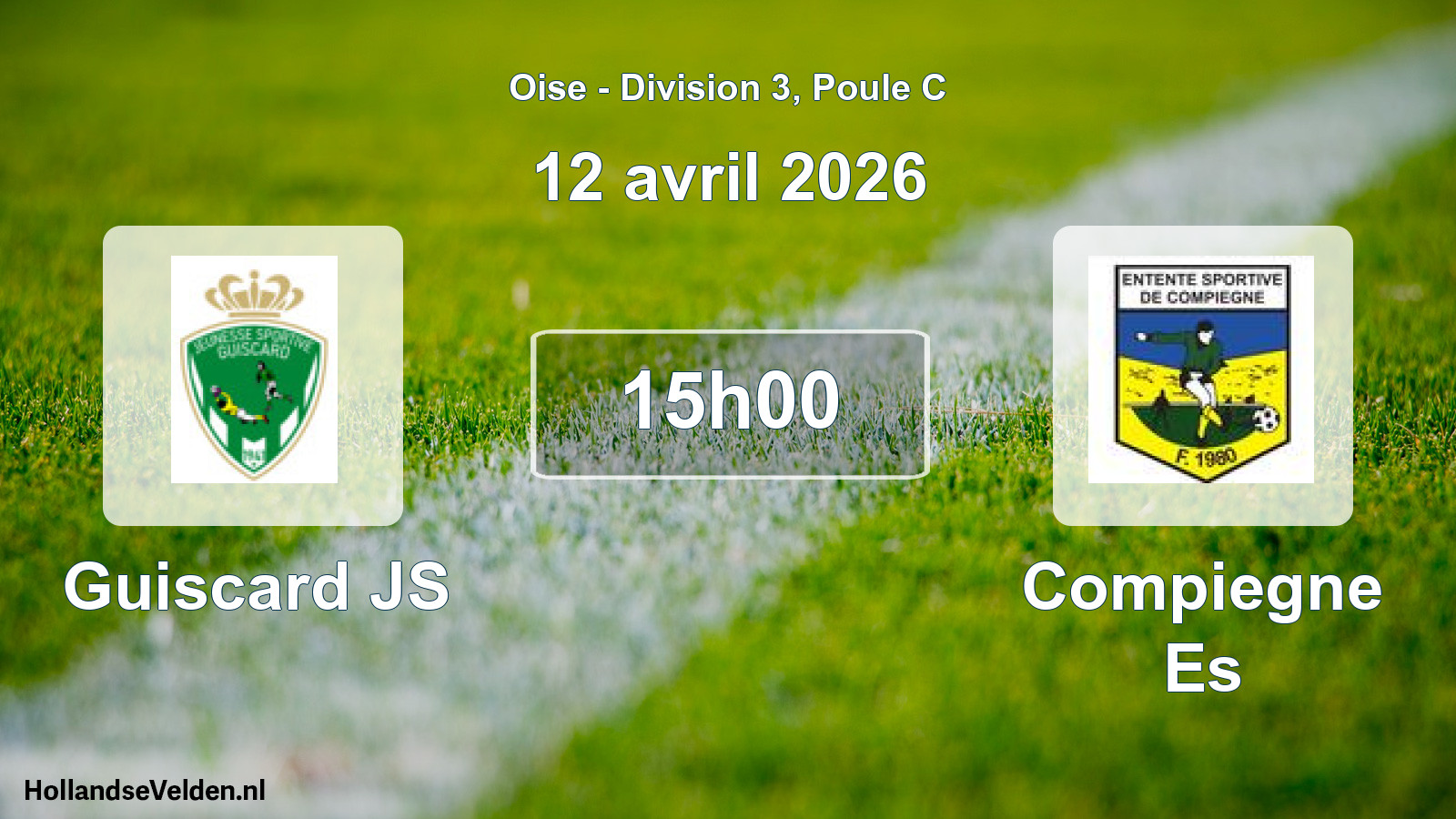 Scheduled Match: Guiscard JS - Compiegne Es (12 April 2026)