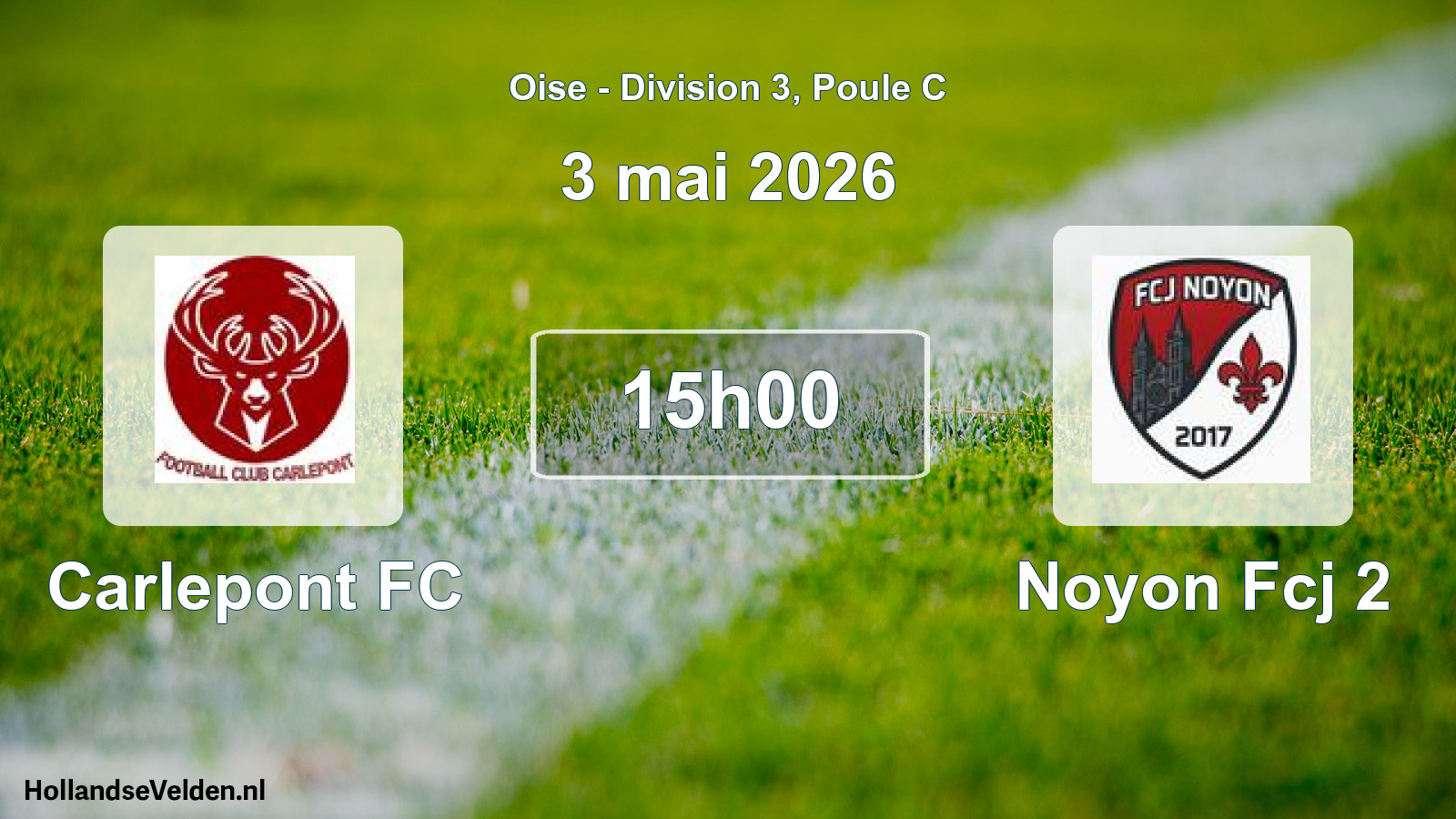 Match programmé: Carlepont FC - Noyon Fcj 2 (3 mai 2026)