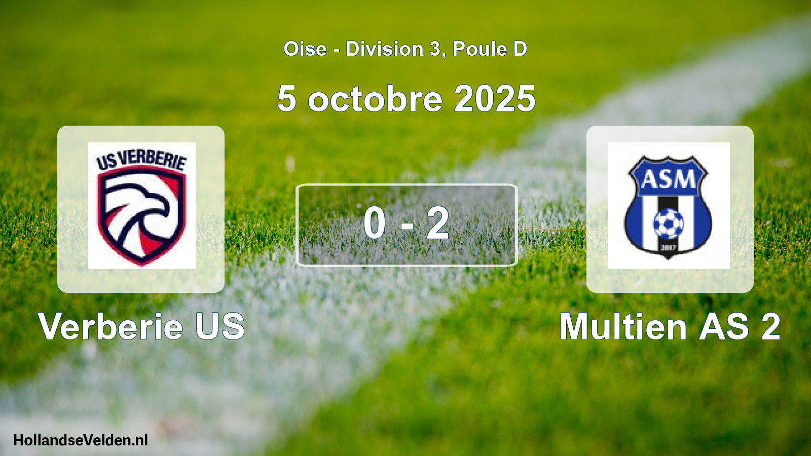 Match joué: Verberie US - Multien AS 2 0 - 2 (5 octobre 2025)