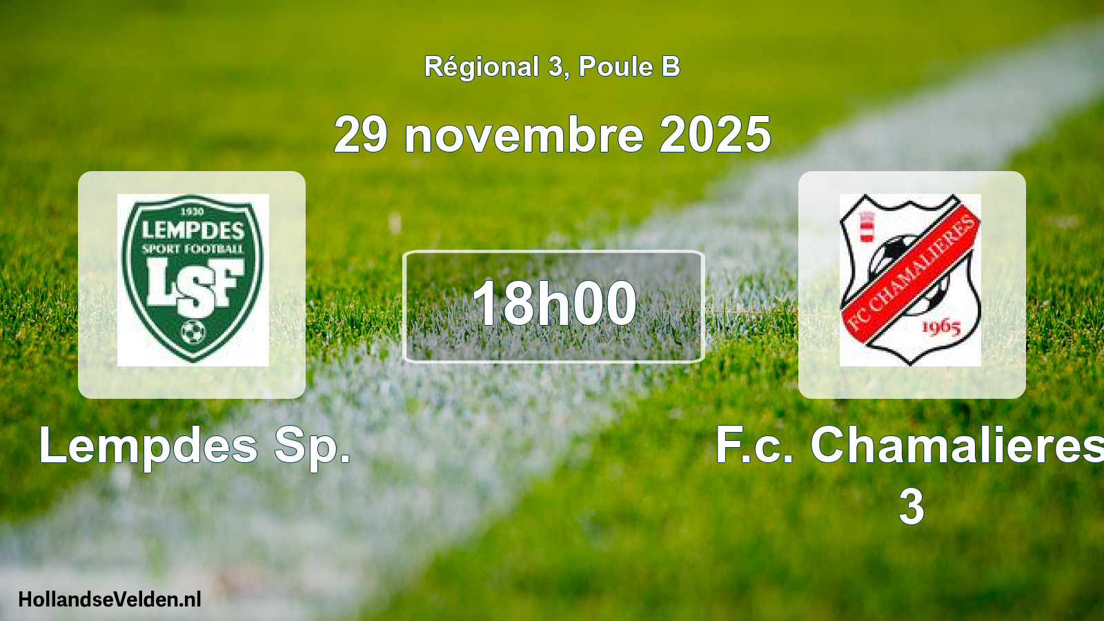 Geplande wedstrijd: Lempdes Sp. - F.c. Chamalieres 3 (29 november 2025)
