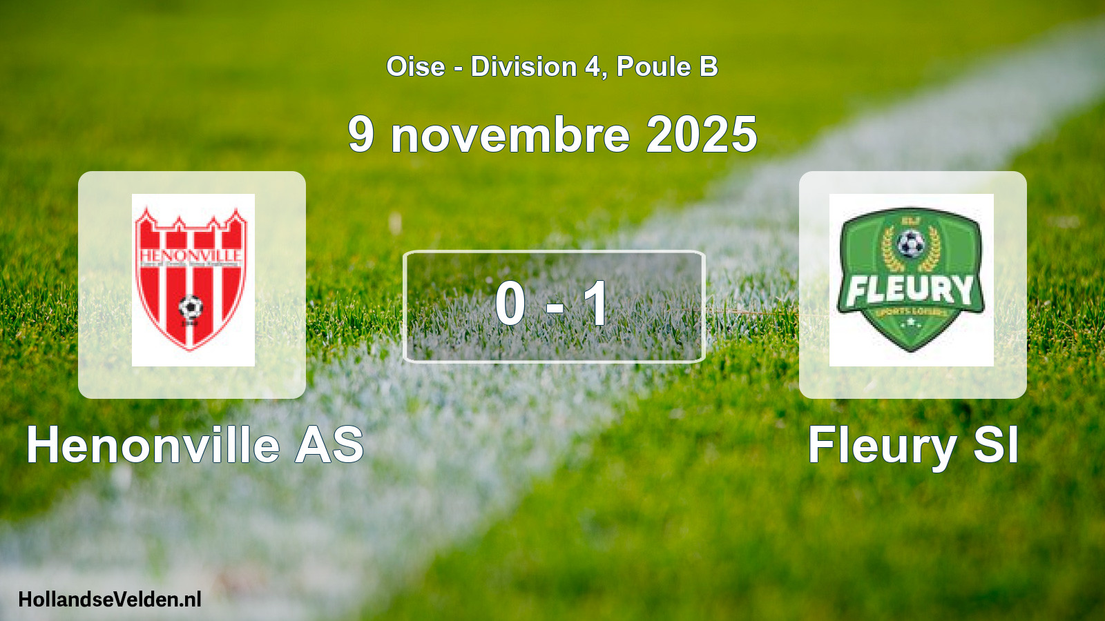 Match joué: Henonville AS - Fleury Sl 0 - 1 (9 novembre 2025)