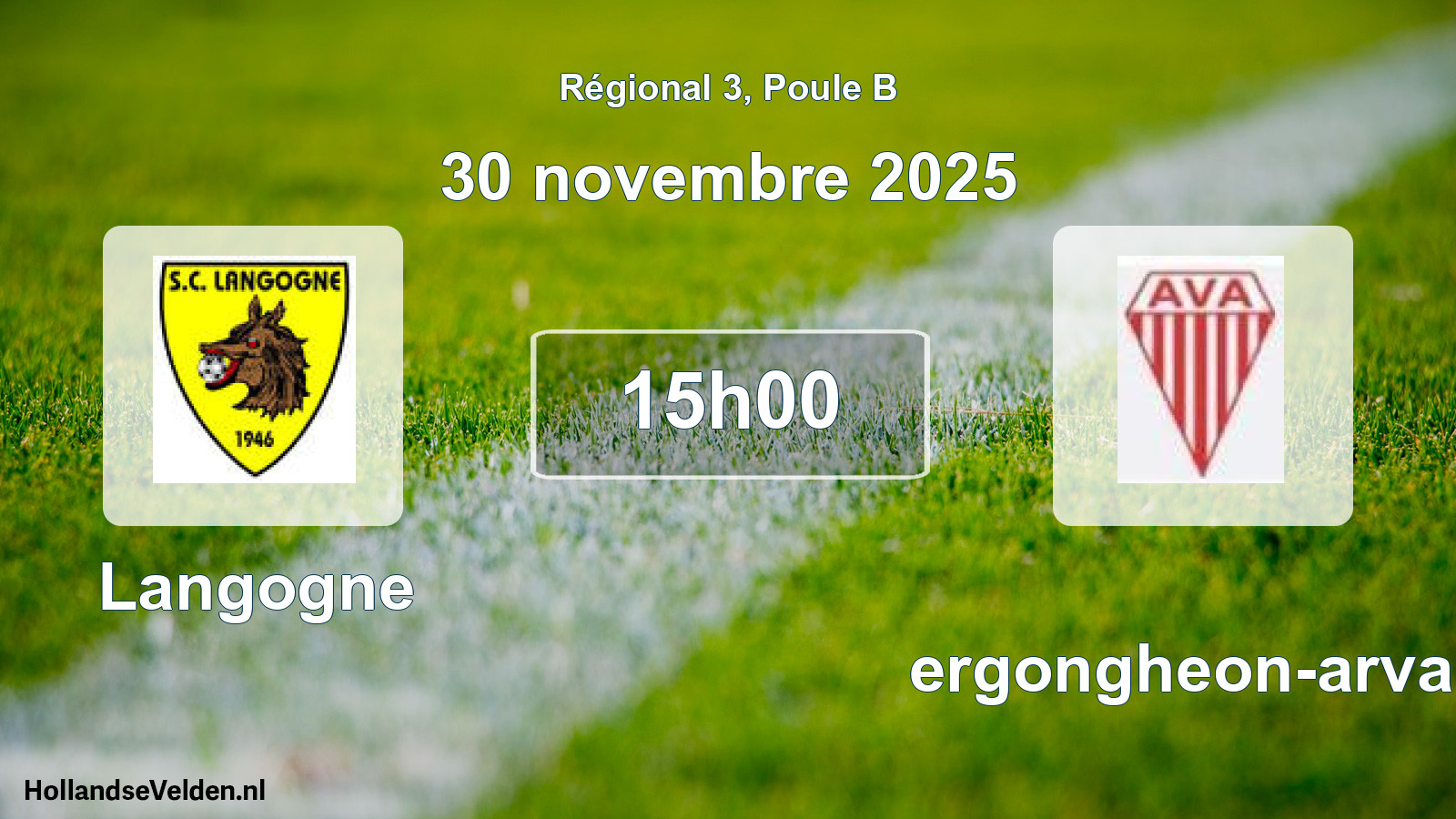 Geplande wedstrijd: Langogne - Vergongheon-arvan (30 november 2025)