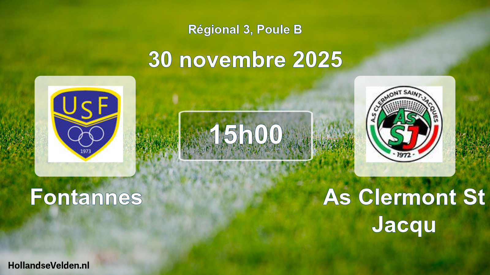 Geplande wedstrijd: Fontannes - As Clermont St Jacqu (30 november 2025)