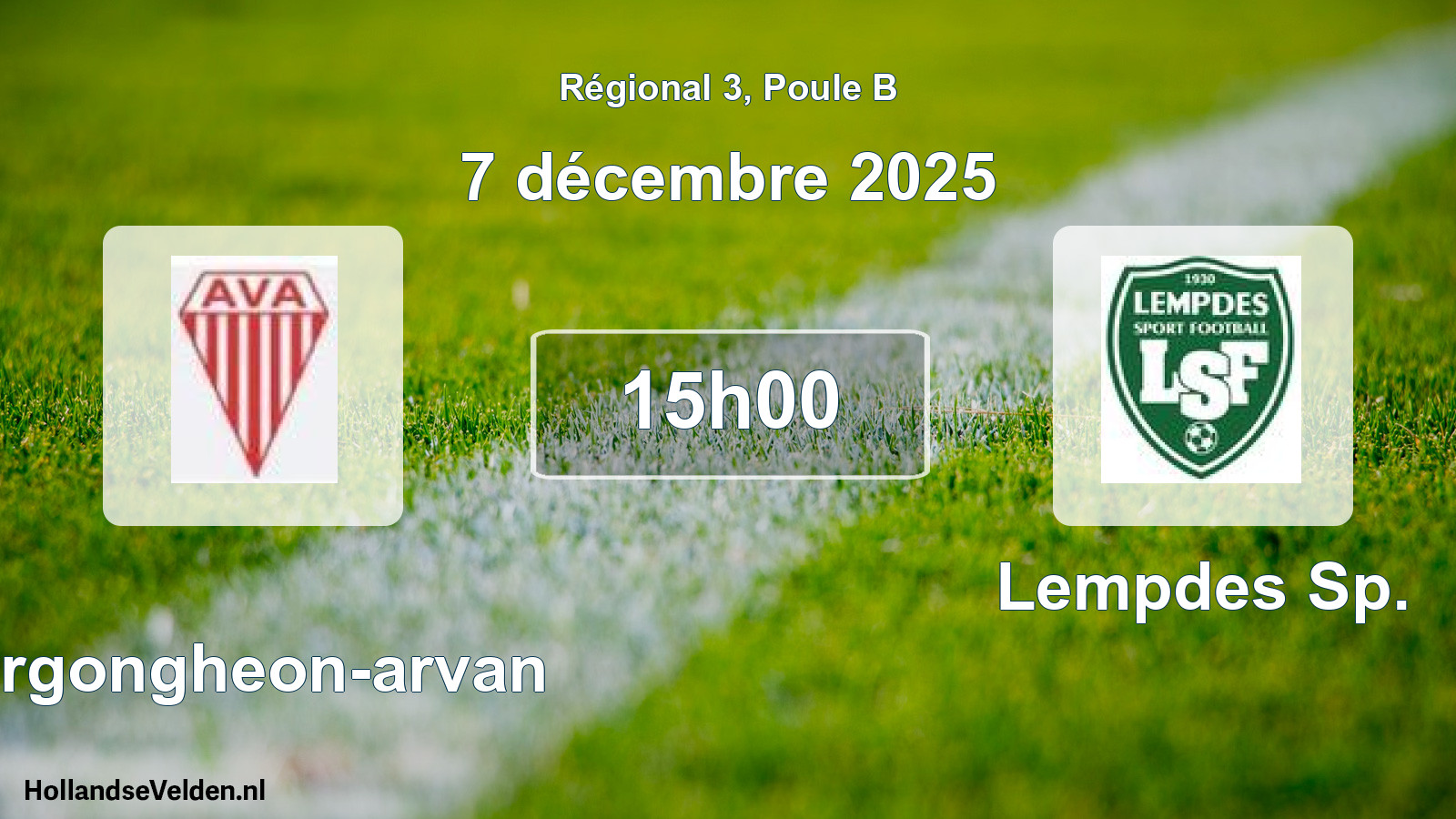 Scheduled Match: Vergongheon-arvan - Lempdes Sp. (7 December 2025)