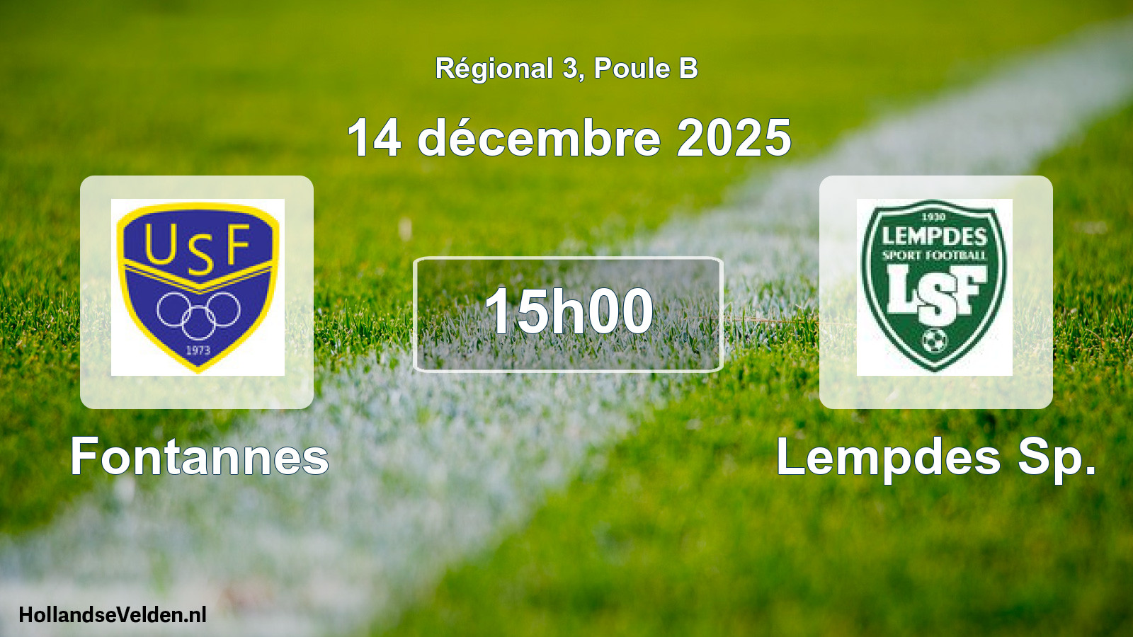 Scheduled Match: Fontannes - Lempdes Sp. (14 December 2025)