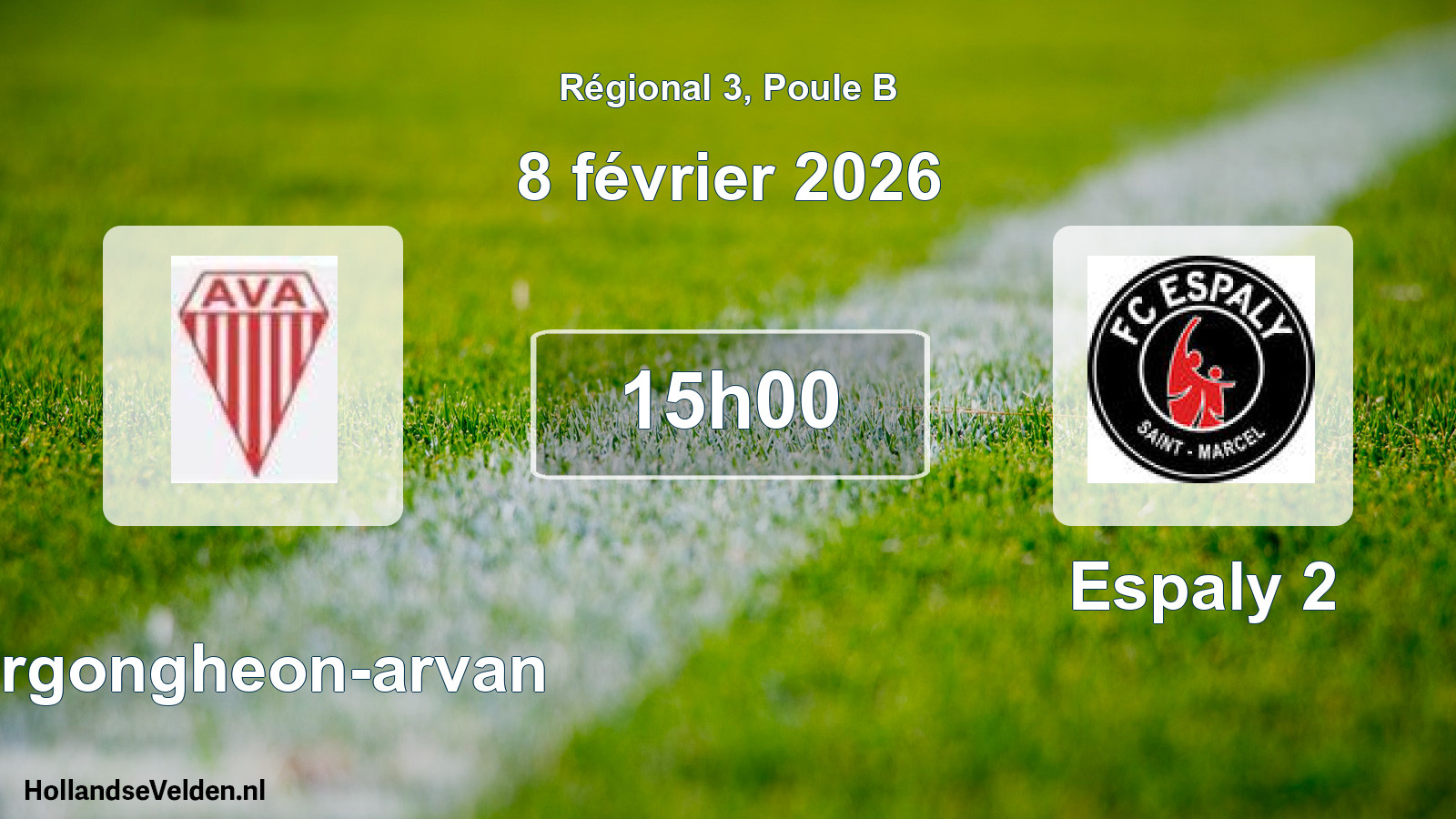 Scheduled Match: Vergongheon-arvan - Espaly 2 (8 February 2026)