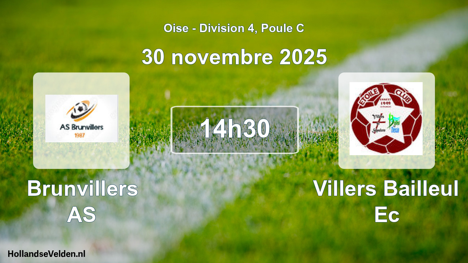 Geplande wedstrijd: Brunvillers AS - Villers Bailleul Ec (30 november 2025)