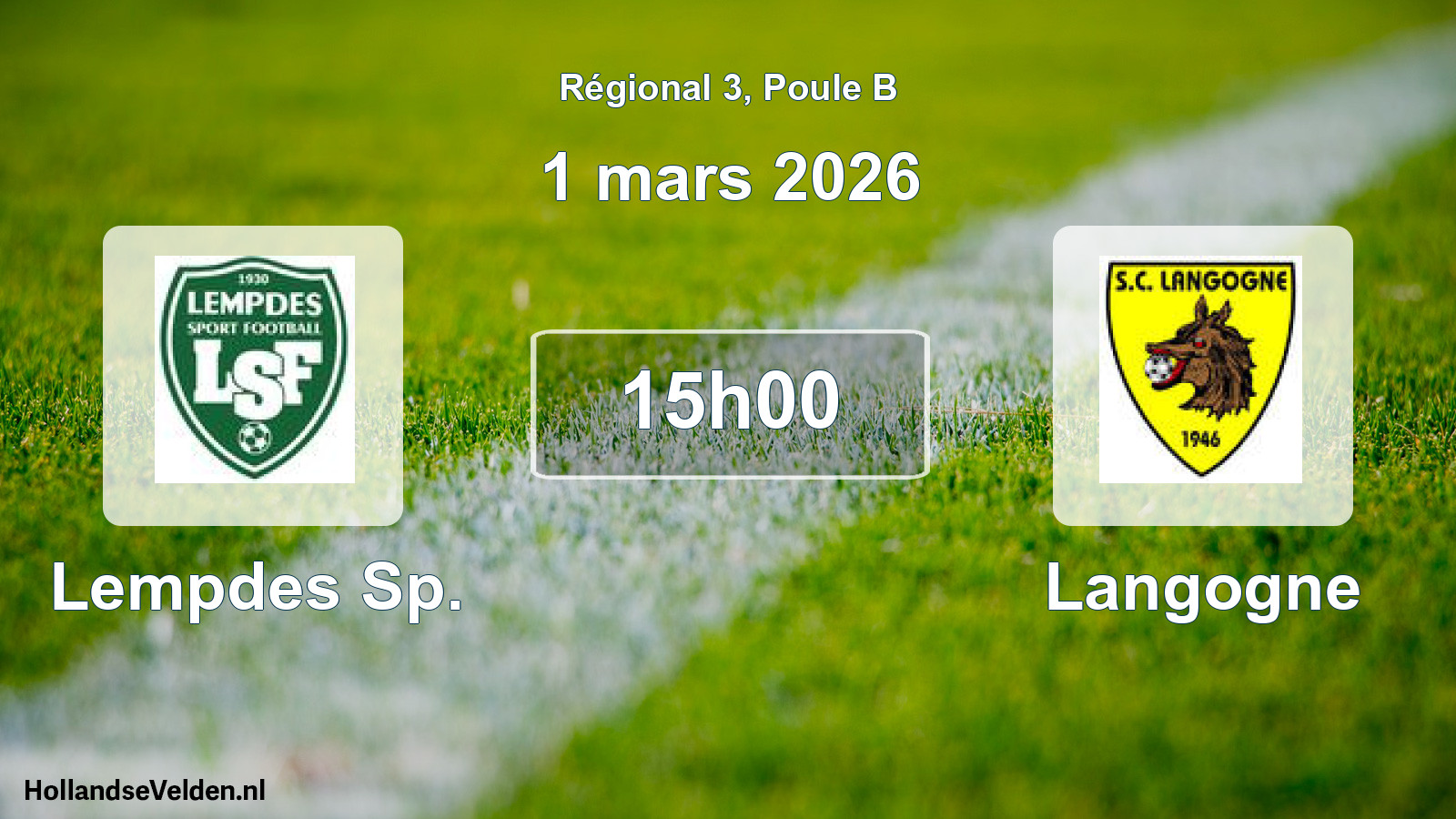 Geplande wedstrijd: Lempdes Sp. - Langogne (1 mars 2026)