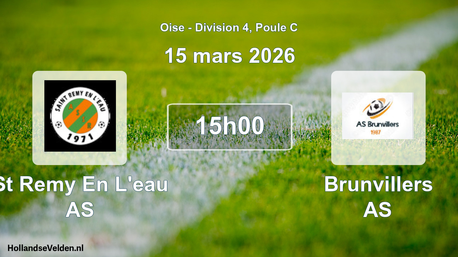 Geplande wedstrijd: St Remy En L'eau AS - Brunvillers AS (15 maart 2026)