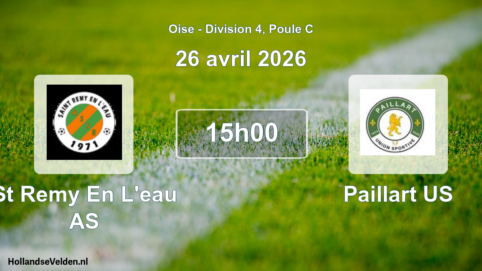 Scheduled Match: St Remy En L'eau AS - Paillart US (26 April 2026)
