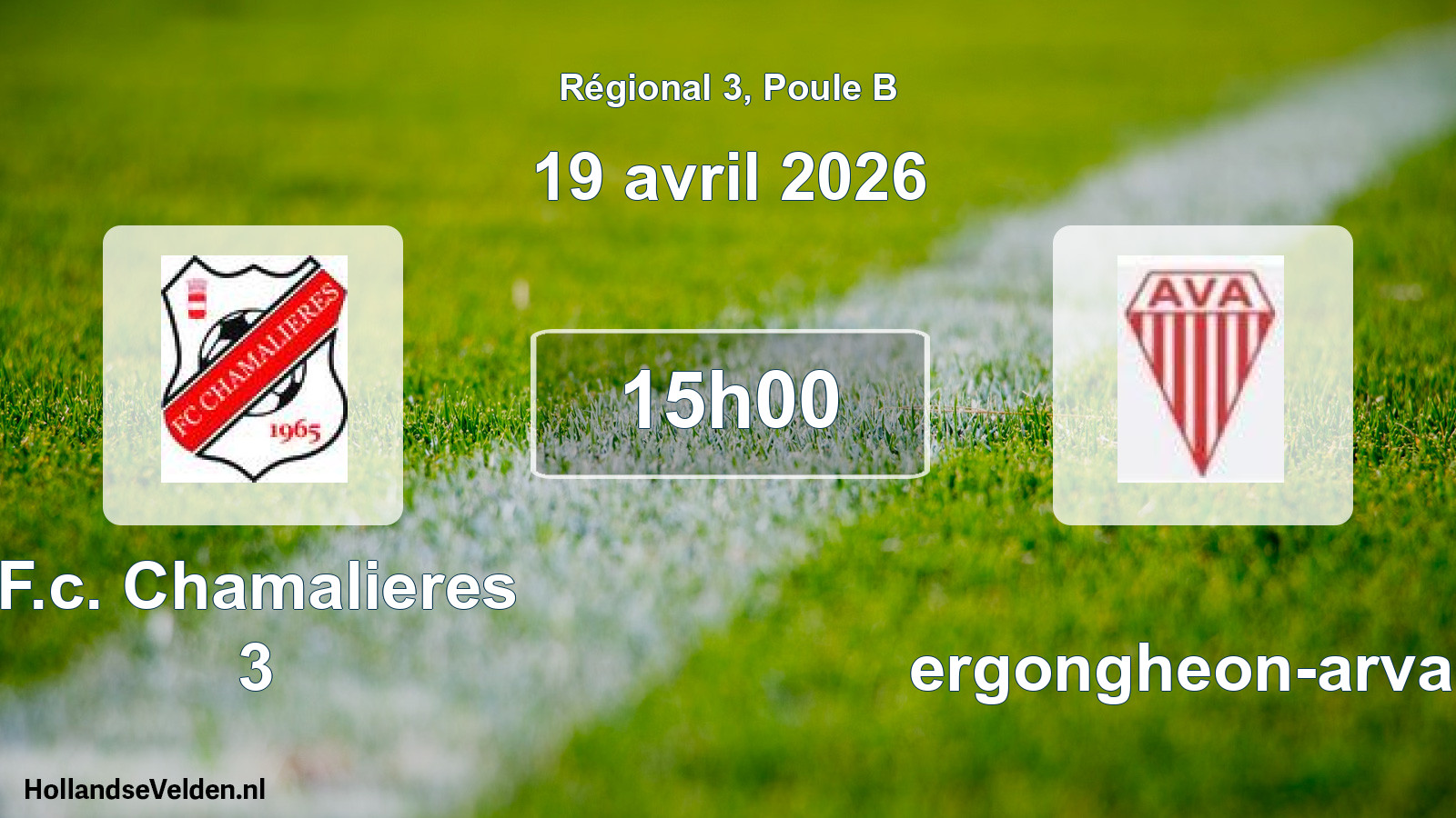 Scheduled Match: F.c. Chamalieres 3 - Vergongheon-arvan (19 April 2026)