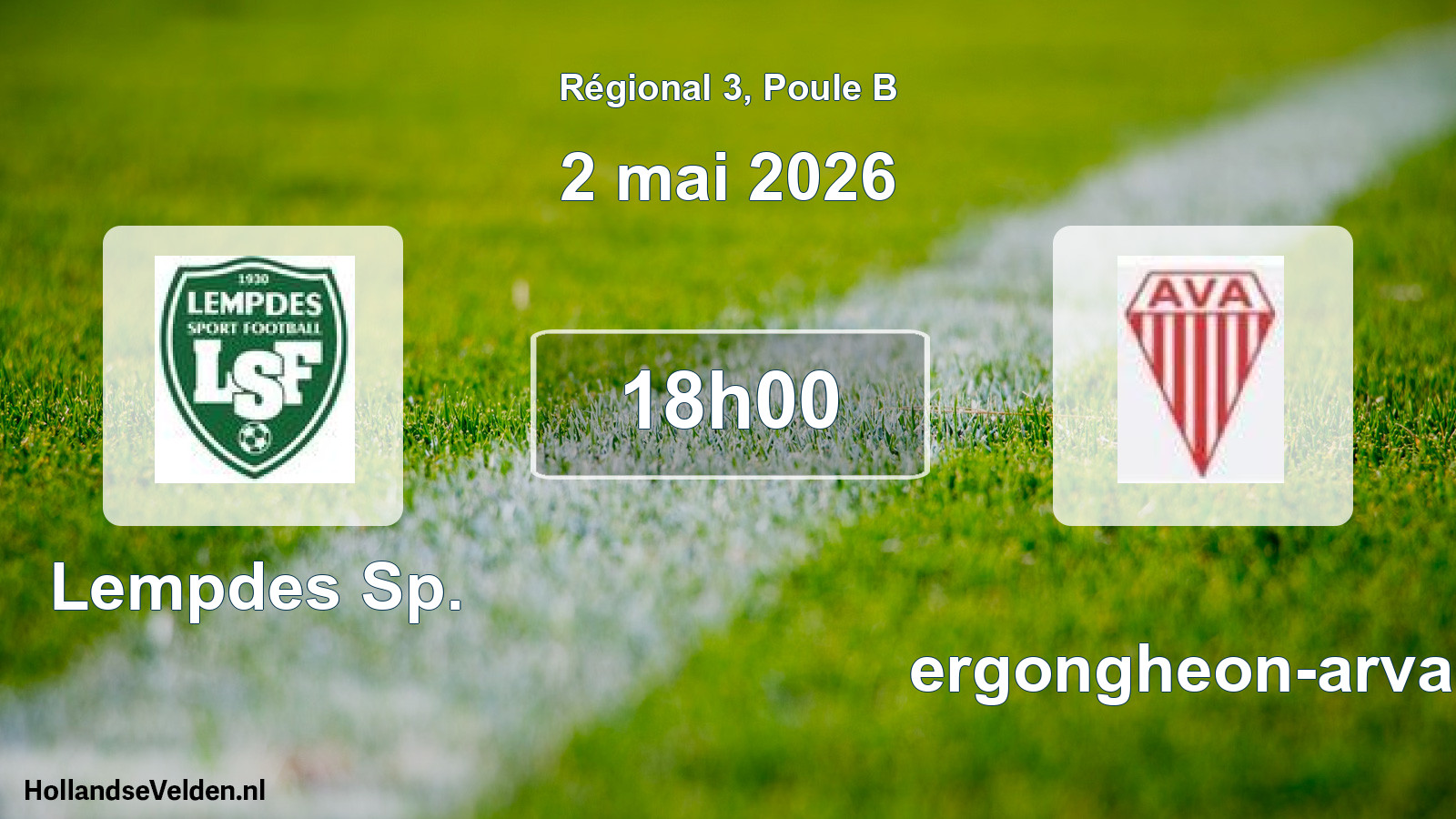 Scheduled Match: Lempdes Sp. - Vergongheon-arvan (2 May 2026)