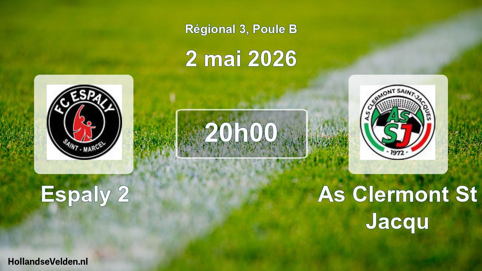 Geplande wedstrijd: Espaly 2 - As Clermont St Jacqu (2 mei 2026)