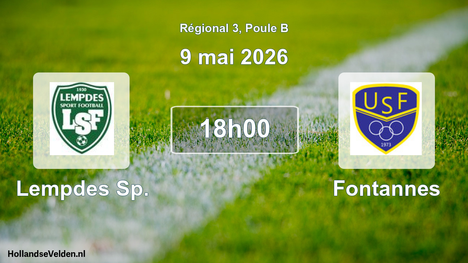 Scheduled Match: Lempdes Sp. - Fontannes (9 May 2026)