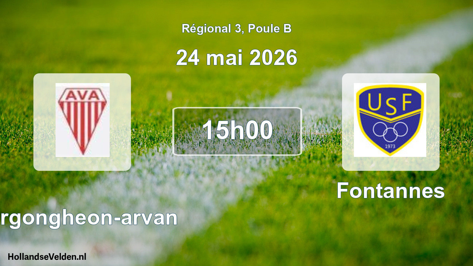 Scheduled Match: Vergongheon-arvan - Fontannes (24 May 2026)