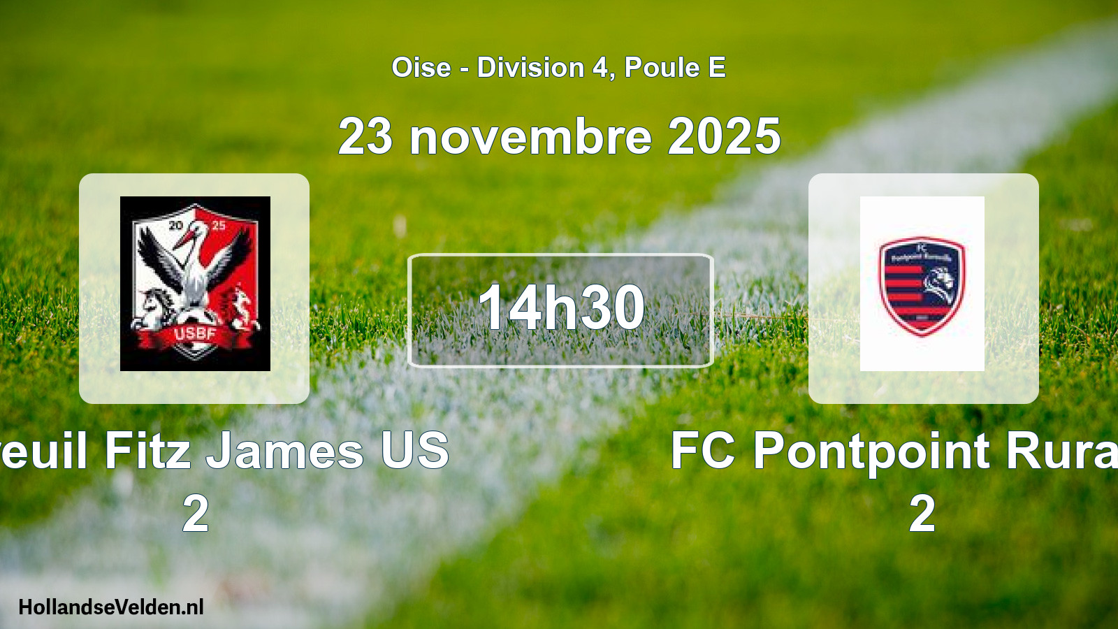 Scheduled Match: Breuil Fitz James US 2 - FC Pontpoint Ruravil 2 (23 November 2025)