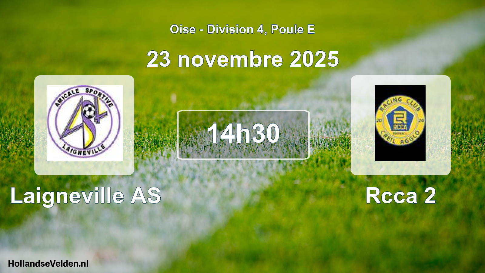 Scheduled Match: Laigneville AS - Rcca 2 (23 November 2025)