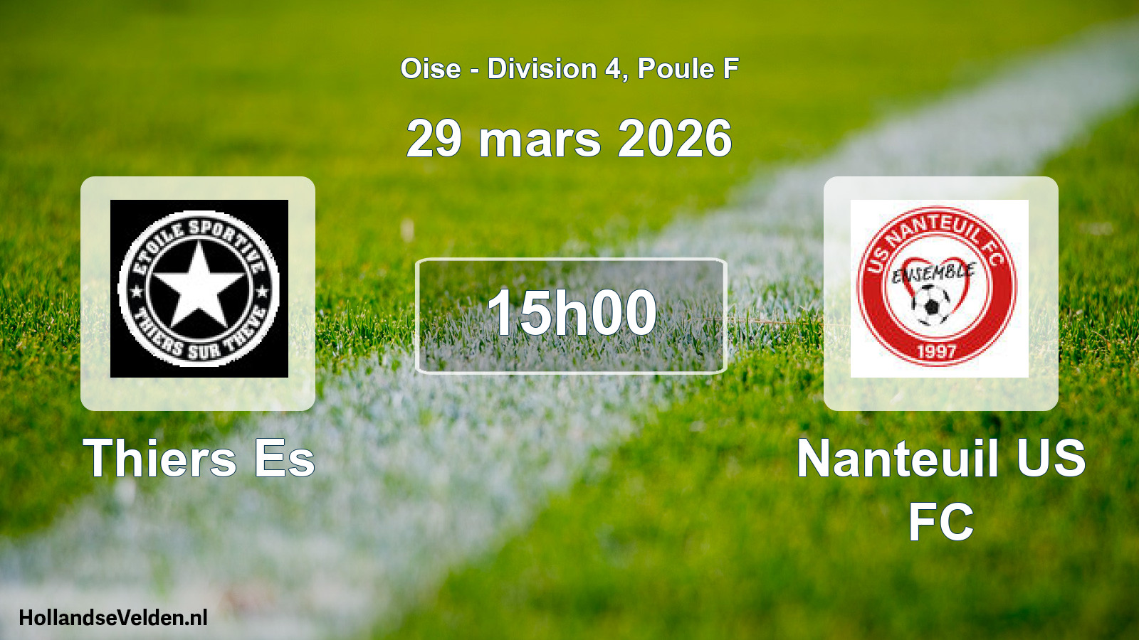 Match programmé: Thiers Es - Nanteuil US FC (29 mars 2026)