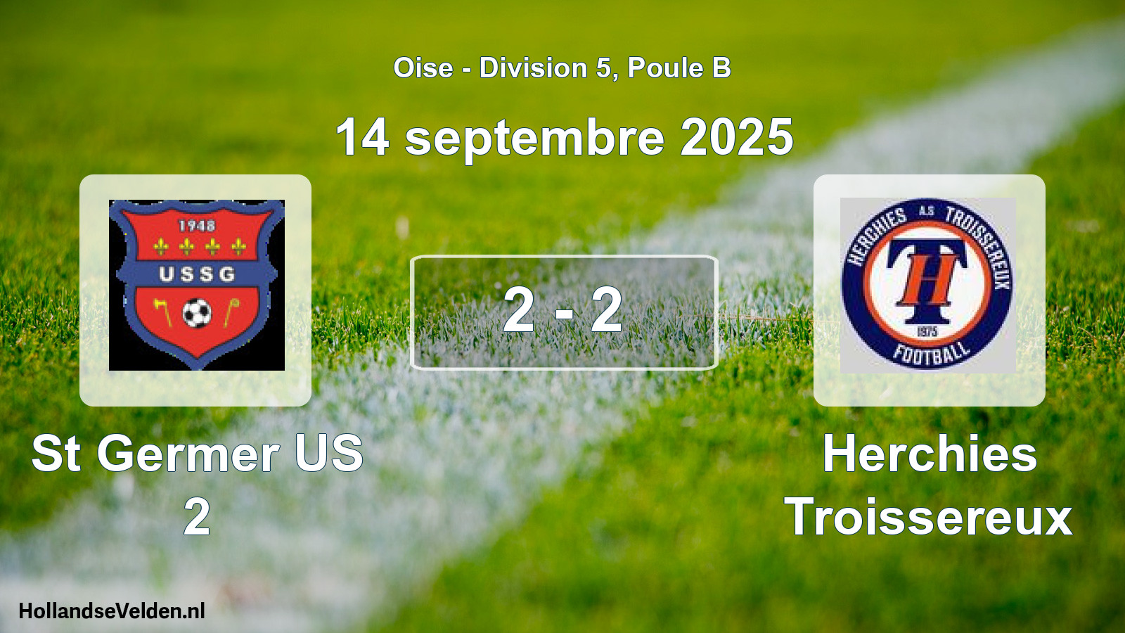 Match joué: St Germer US 2 - Herchies Troissereux 2 - 2 (14 septembre 2025)