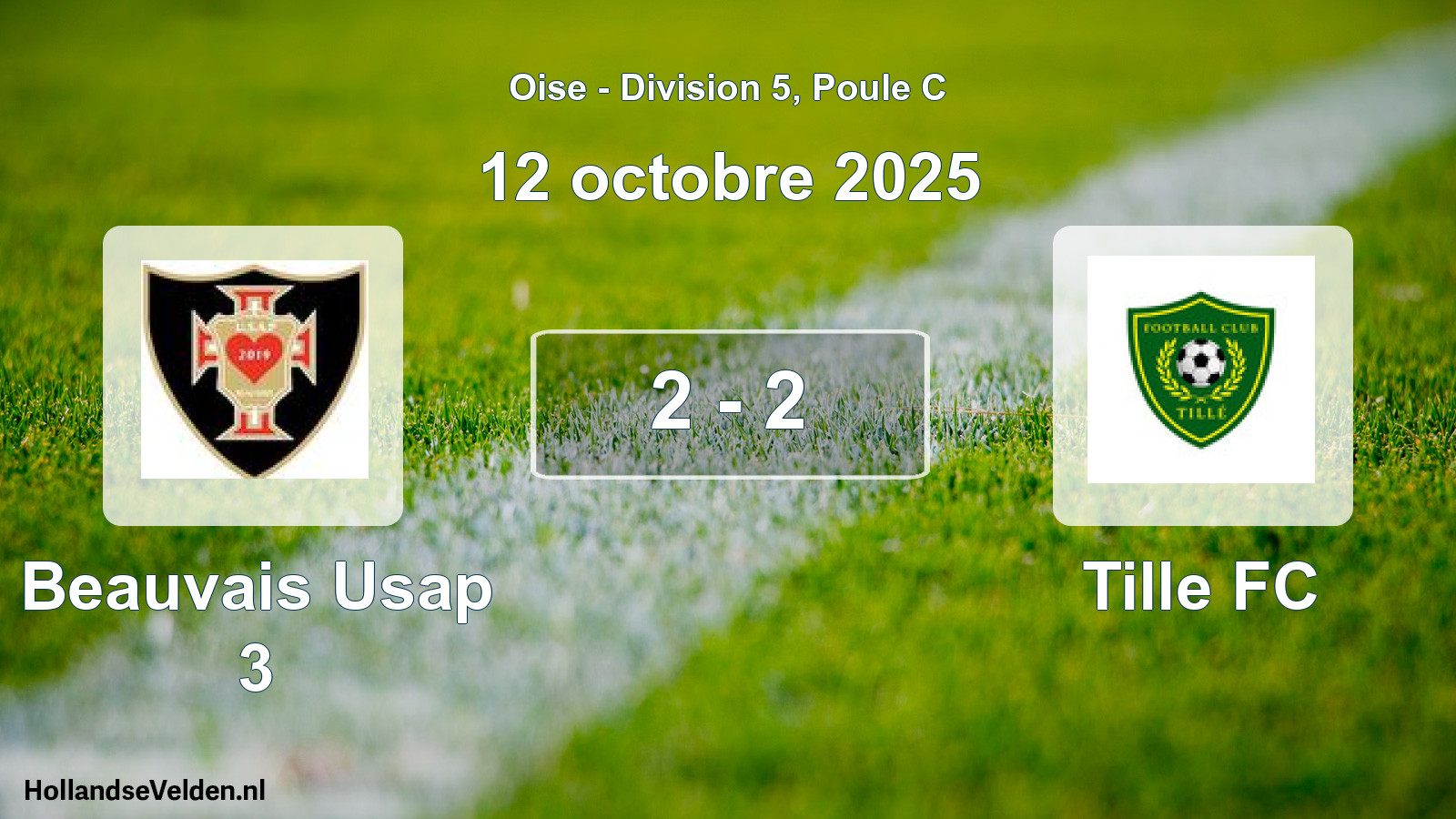 Total number of matches played: Beauvais Usap 3 - Tille FC 2 - 2 (12 October 2025)