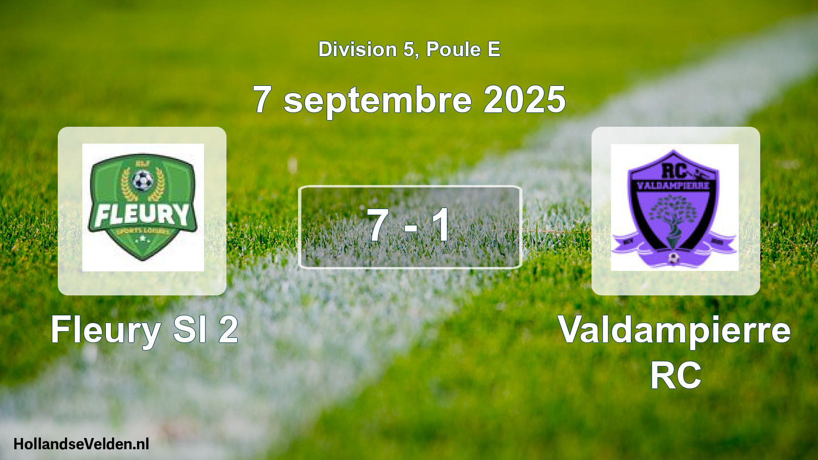 Total number of matches played: Fleury Sl 2 - Valdampierre RC 7 - 1 (7 September 2025)