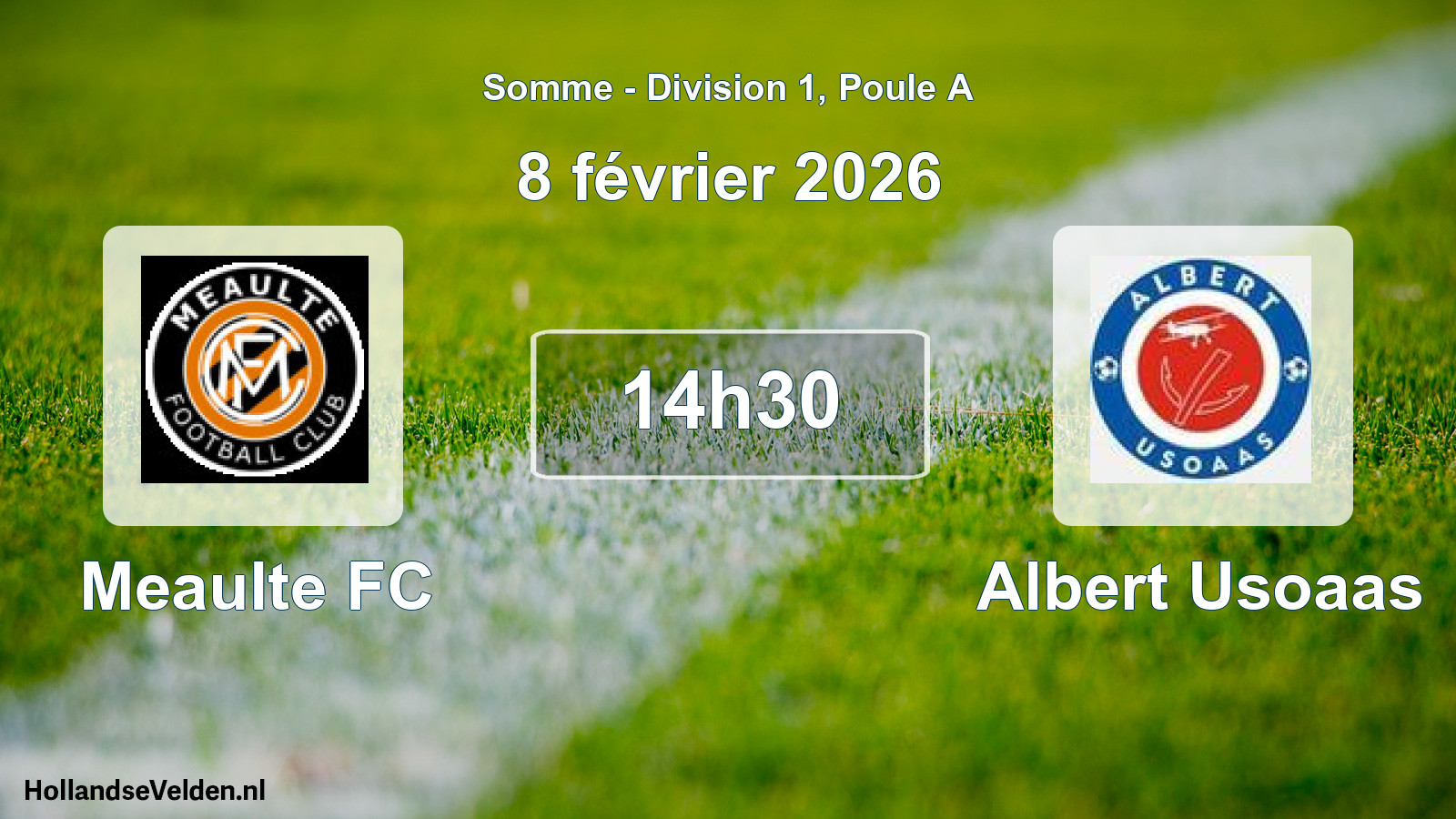 Scheduled Match: Meaulte FC - Albert Usoaas (8 February 2026)
