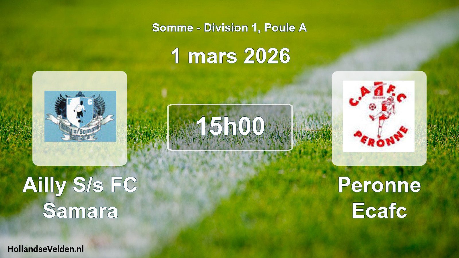 Geplande wedstrijd: Ailly S/s FC Samara - Peronne Ecafc (1 maart 2026)