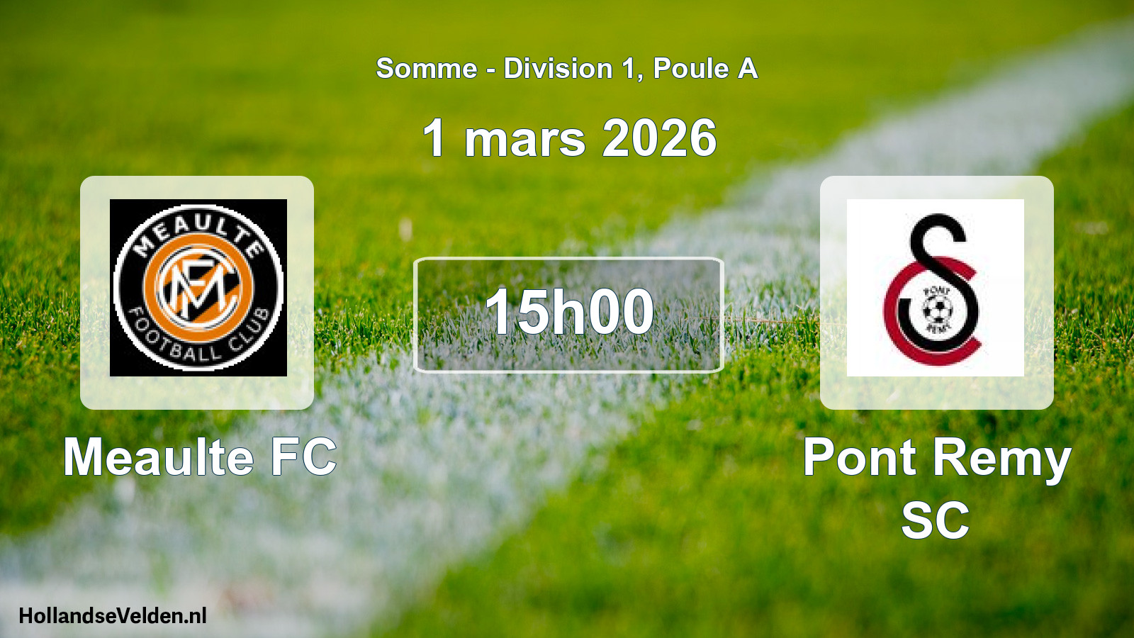 Scheduled Match: Meaulte FC - Pont Remy SC (1 March 2026)